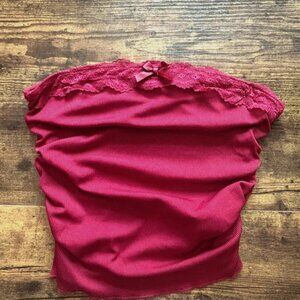 Women’s red crop top